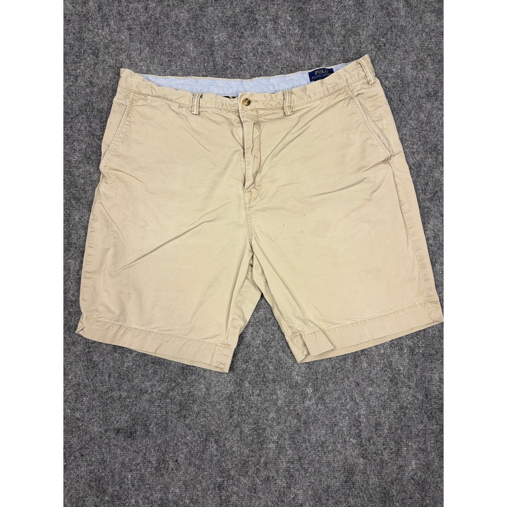 Polo Ralph Lauren Mens Stretch Classic Fit Chino Shorts Khaki Tan Size 40
